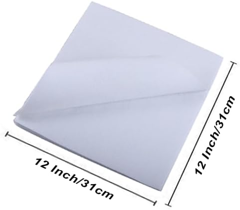 YYCRAFT Squares Soft Felt Sheets 12 X 12 Inch Felt Fabric Squares Patchwork Sewing DIY Craft 1.6mm Thick - 24 Pcs,White