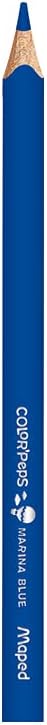 Maped Color'Peps Triangular Jumbo Colored Pencils - Assorted Colors - Pack of 12 - Perfect for Early Learners - Boosts Creativity and Skills - Durable and Long-lasting - Enhanced Comfort Grip