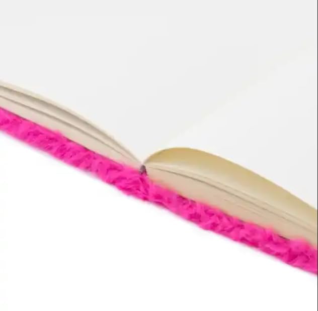 VOTUM Fuzzy Sketch Book: Personalized Artist Sketchbook: Sketching, Drawing and Creative Doodling. Notebook and Sketchbook to Draw and Journal (Bright Pink Bear)