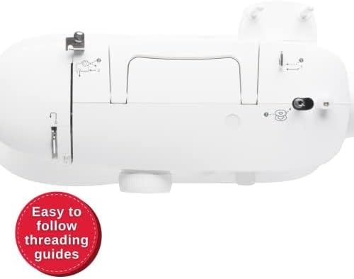 SINGER MX60 Lightweight & Portable Sewing Machine with Accessory Kit & Foot Pedal | 57 Stitch Applications, LED Light & 4-step Buttonhole | Great for Crafts & Mending