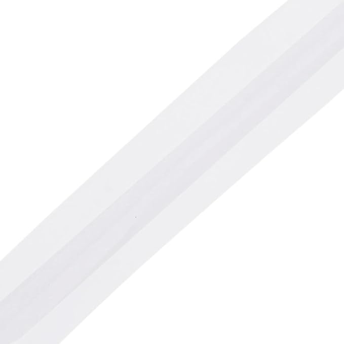 Mandala Crafts 55 Yards 5/8 Inch White Double Fold Bias Tape for Sewing - Bias Binding Tape for Quilting Binding, Hemming, Seam, and Fabric Piping