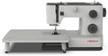 NECCHI Q132A Sewing Machine with Extension Table, Italian Designed, Stainless Steel Metal Bedplate, 32 Built-In Stitches, Accessory Kit Included.