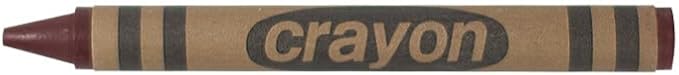 80 Count Single Color Crayons Bulk Pack - BROWN single color crayon refill - Regular size crayons (5/16" x 3-1/2")