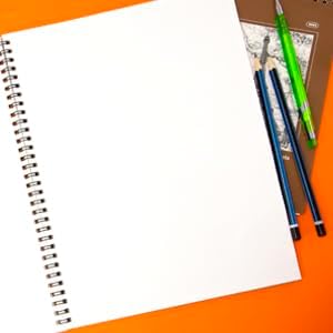 BAZIC Products Sketch Book 30 Ct. 8.5" X 11", Spiral Side Bound Sketchbook Drawing Pads, Sketching Paper Coloring Book for Artist School, 2-Pack
