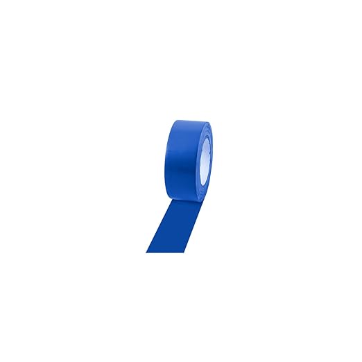 Champion Sports Vinyl Tape, 2” Wide x 60 Yards Long, Blue - Durable Floor Marking Tape - Schools, Gyms, Restaurants