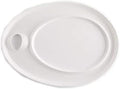 AP096 Oval Plastic Palette; Ideal for Artists, Painters, Students, Teachers, Parents and More; Easy-Grip Thumb Hole; Large Center Well with a Large Lip