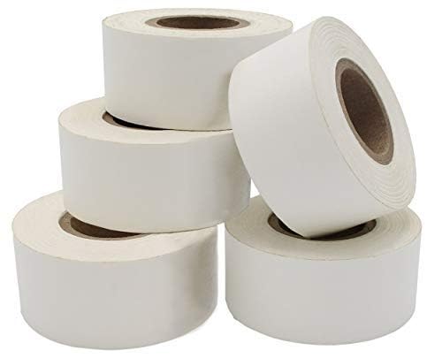 ChromaLabel 1 inch Color Code Labeling Tape Value Pack, White Color Code Tape, 500 inch per Roll, Case of 5