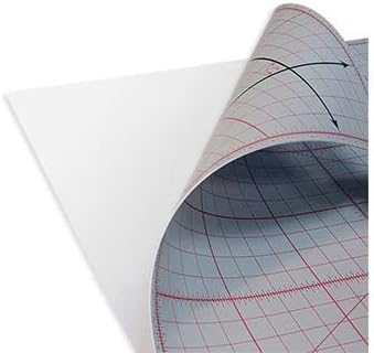 TrueCut Double Sided Self Healing Rotary Cutter Mat | Cutting Mat with 5 Layers of PVC Plastic | Self Healing Rotary Cutting Mat | Easy to See Markings (18"x24" Cutting Mat)