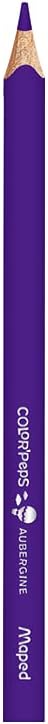 Maped Color'Peps Triangular Jumbo Colored Pencils - Assorted Colors - Pack of 12 - Perfect for Early Learners - Boosts Creativity and Skills - Durable and Long-lasting - Enhanced Comfort Grip