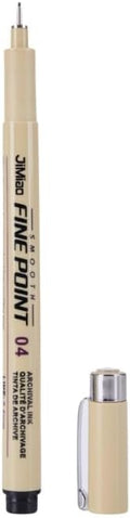Original Tobios Fineliner Pen – Fine Tip Felt Pen for Art, Journaling & Watercolor Outlining – Smudge-Resistant, Travel-Ready Fine Line Marker for Drawing, Lettering, Sketching & Planner Detail Work