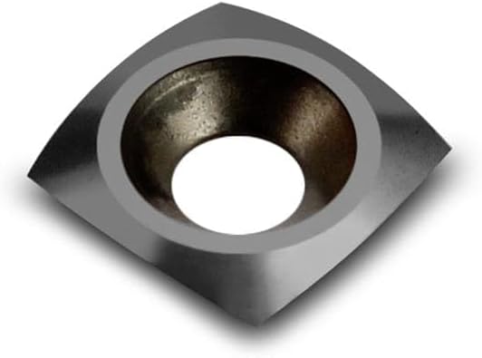 Negative Rake 11x11x2.0mm-R50 with Screws Carbide Replacement Inserts Cutter for Woodturning Lathe Tools.