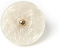 20PCS Sewing Button, White Metal Buttons Suitable for Children's/Women Cardigan Decorative Button (12.5mm)