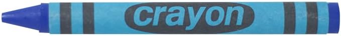 80 Count Single Color Crayons Bulk Pack - BLUE single color crayon refill - Regular size crayons (5/16" x 3-1/2")