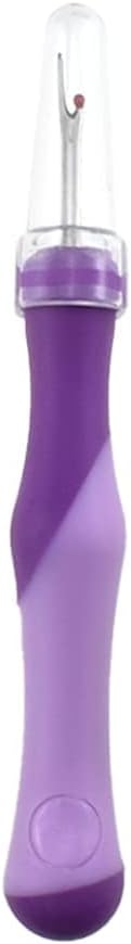 HAHIYO 5.3Inches 2PCs Purple Rubber Seam Ripper Ergonomic Grip Thread Stitch Remover Tool Sewing Stitch Cutter Thread Ripper Unpicker Sewing Accessory&Supply for Crafting Notions Quilting Sewing Hem