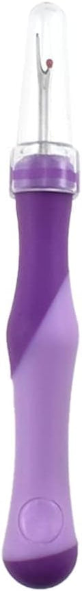HAHIYO 5.3Inches 2PCs Purple Rubber Seam Ripper Ergonomic Grip Thread Stitch Remover Tool Sewing Stitch Cutter Thread Ripper Unpicker Sewing Accessory&Supply for Crafting Notions Quilting Sewing Hem