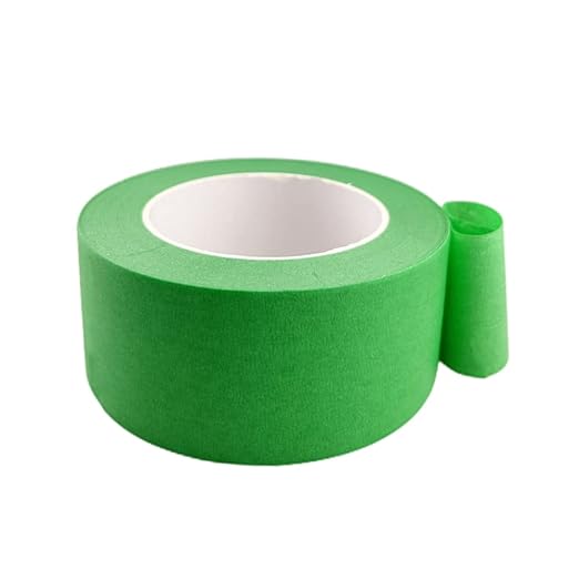 2 Inch Green Wide Masking Tape, Green Painters Tape for Home, Office, School Stationery, DIY Art, Crafts, Labeling (2 Inch X 55 Yard)