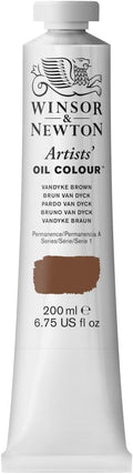 Winsor & Newton Artists' Oil Color, 200ml (6.75 oz) Tube, Vandyke Brown