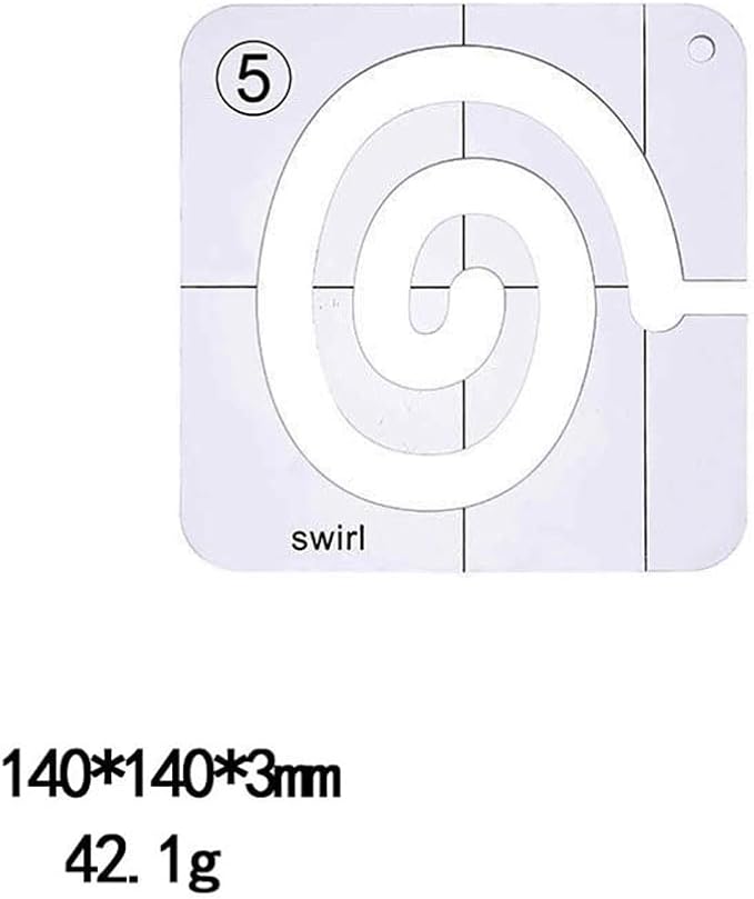 Quilting Rulers 3Pcs Set, Acrylic Quilting & Sewing Template Tool for Free Motion Machine Quilting