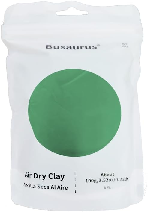 100g Forest Green Air Dry Foam Clay, DIY Magic Model Clay for Kids, Colorful Soft Clays for School Supply, Flower Mirror, Making Tree, Art Projects, Cosplay - Non-Sticky, Non-Toxic & Safe