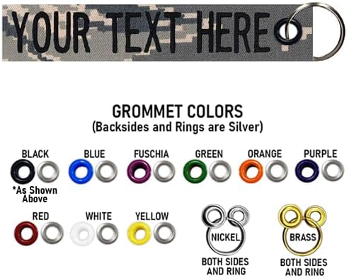 Custom Double Sided Grommeted Crate/Luggage Tags, Over 50 Fabrics, Made of Name Tape Material