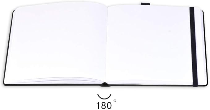 Mifuner Square 8.2x 8.2 165gsm Colored pencil paint Journal Hardbound 128pgs（64 Sheets Front Back Cold Pressed） Travel for Colored Pencil Sketch Doodles Handmade Cloth Cover Notebook Chrysanthemum