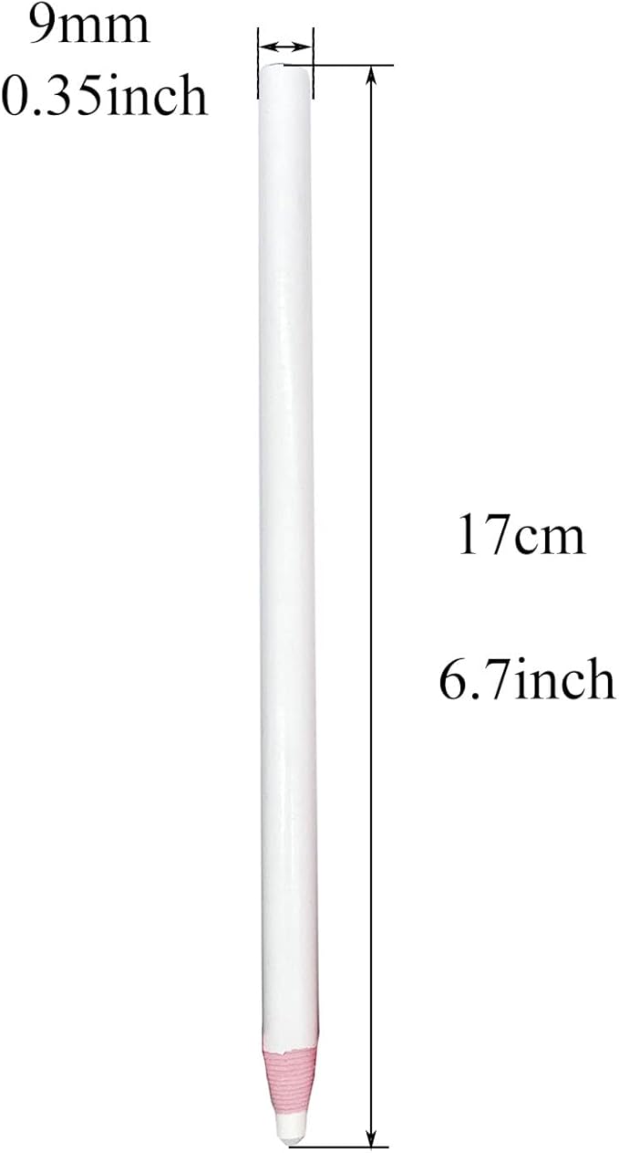 Sewing Mark Pencil 6PCS White Invisible Erasable Fabric Pencils For Leather Cut Marks Student Drawing Tailor Marks