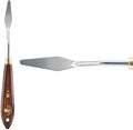 Creative Mark Stainless Steel Palette Knife Painting Tools - Paint Palette with Wooden Handle - Variety of Shapes and Sizes - 28T, 1-3/4 in