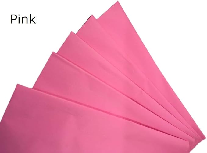 Ocean Tides 300 Sheets (14 x 20 Inches) Christmas Wrapping Paper – Gift Wrapping Tissue Paper Bulk for Crafts, Birthdays, & Holidays – Colored Tissue Papers for Gift Bags & Decorations, Pink