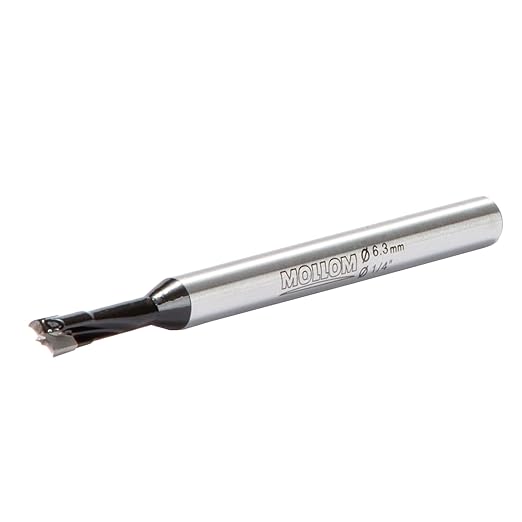 Mollom 1/4" (6.3mm) Forstner Drill Bit for Precise Woodworking with Durable YG8 Carbide Thickness of 1.6mm,This Hinge Cutter Tool is Ideal for Hard Wood, Plastic, Plywood