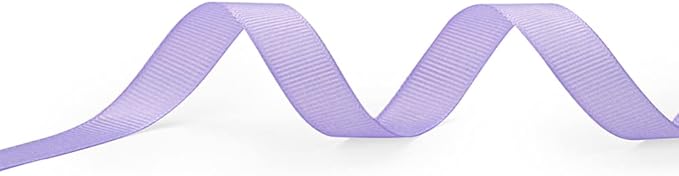 LIUYAXI 5/8" X 50 Yards Solid Lavender Grosgrain Ribbon, Perfect for Crafts, Wedding Decor, DIY Hair Accessories, Sewing, Gift Package Wrapping and More