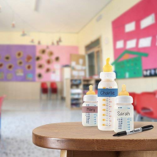 ChromaLabel 1 Inch Colored Masking Tape, Clean Remove Fun Label for Kids Art Project - 500 Inch Tape Roll (13.88 Yards), Light Blue