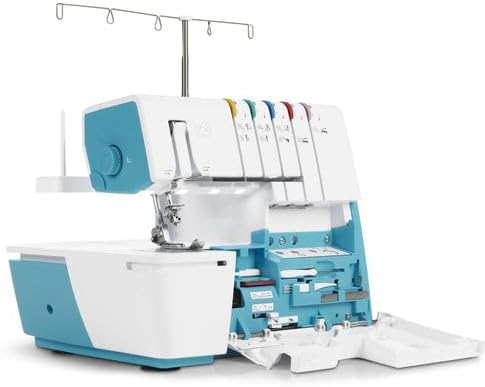 Bernette B68 Maker | Overlock & Coverstitch Combo Sewing Machine with Cutting Mat, Rotary Cutter, Scissors & Thread Pack