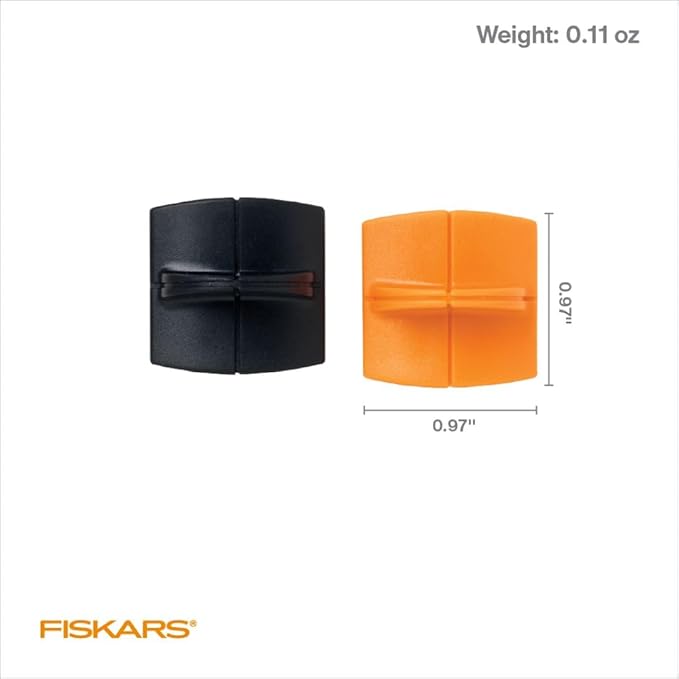 Fiskars TripleTrack Trimmer Replacement Blades - 2-Pack - High Profile Style I Blades for Cutting and Scoring - Arts and Crafts - Orange/Black