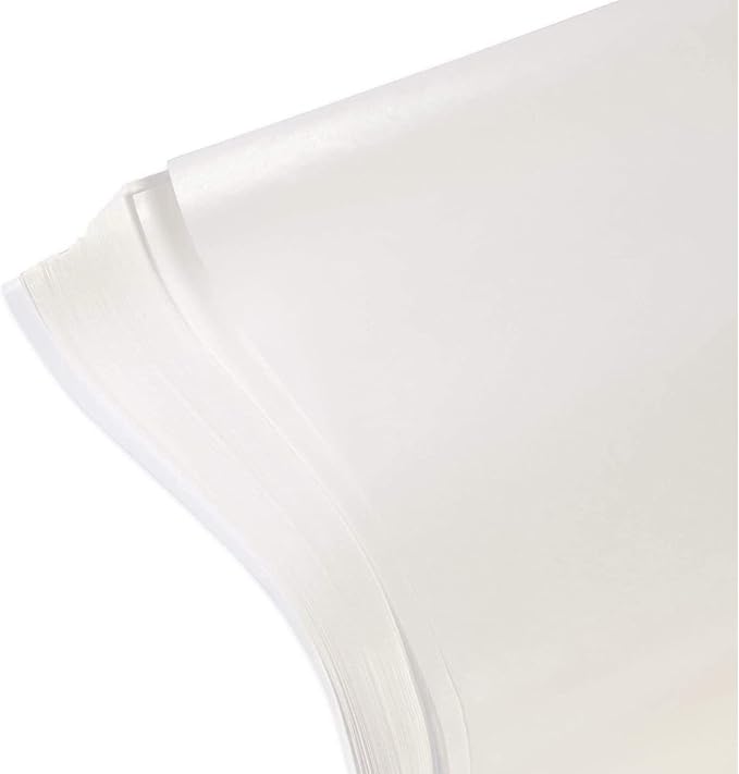 Bright Creations Glassine Sheets - Archival Glassine Paper for Artwork - Photo Protection Paper for Grease-Resistant Baking & DIY Crafts - 100 Pack, 16x20 in, White