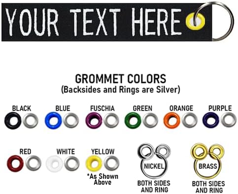 Custom Double Sided Grommeted Crate/Luggage Tags, Over 50 Fabrics, Made of Name Tape Material