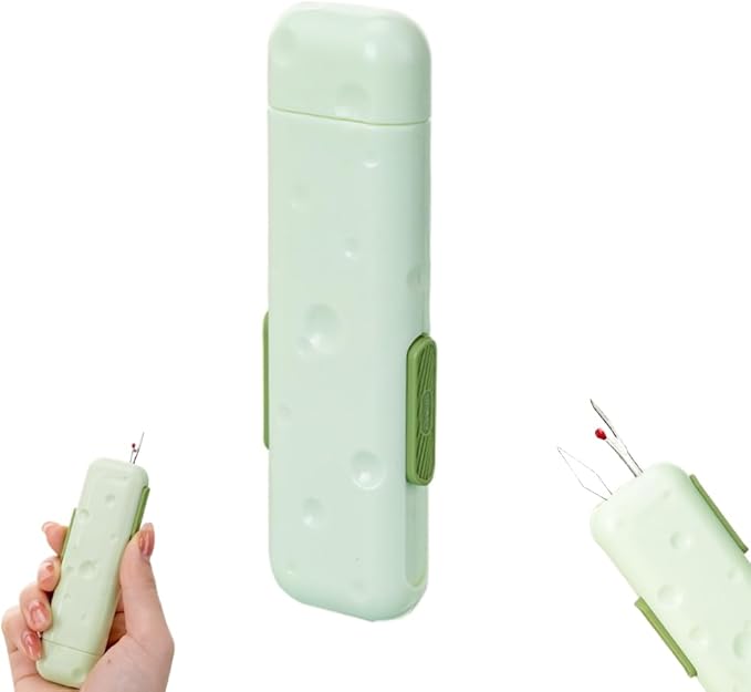 3 in 1 Automatic Needle Threaders Seam Ripper,2025 Upgraded Quilting Supplies Sewing Kit,Quick Sewing Machine Crafts and Knitting Unthreading Supplies (Green 1PCS)