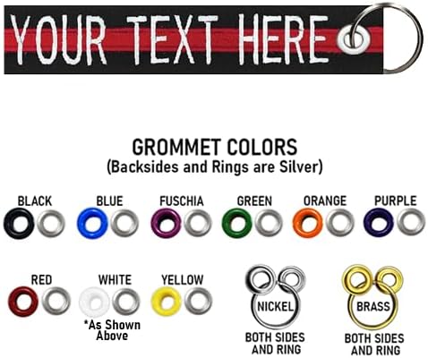 Custom Double Sided Grommeted Crate/Luggage Tags, Over 50 Fabrics, Made of Name Tape Material