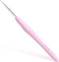 Small Size Crochet Hook Lace Crochet Needle, 1mm Crochet Hook, Ergonomic Crochet Hooks，Embroidery Thread Knitting Weaving Tool (1 mm)