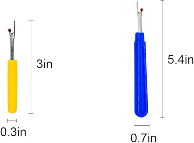 WEAXIO 527pcs Sewing Tools Kit - 20 Tailor Chalks, 4 Seam Rippers, 500 Quilting Pins & 2 Snip Scissors, 1 Soft Ruler, Professional Thread Remover Tools