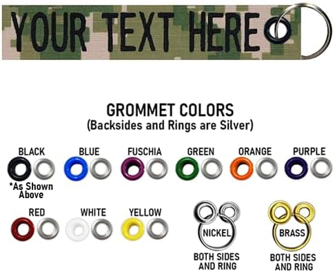 Custom Double Sided Grommeted Crate/Luggage Tags, Over 50 Fabrics, Made of Name Tape Material