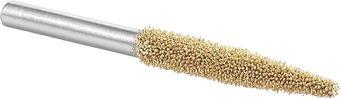 Kutzall Original Taper Rotary Burr, 1⁄8" Shaft, Fine -Wood Carving Bit for Dremel, Foredom, DeWalt, Milwaukee. Abrasive Tungsten Carbide, 1⁄8" (3.1mm) Head Dia. X 7⁄8" (22.2mm) Length, T-18-EG