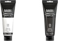 Liquitex BASICS Acrylic Paint, 250ml (8.5-oz) Tube, Titanium White BASICS Acrylic Paint, 250ml (8.5-oz) Tube, Mars Black