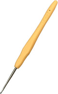 Hobekoee 1.5mm Lace Crochet Hook Ergonomic Handle for Arthritic Hands Soft & Smooth Knitting Needles for Beginners and Crocheting Yarn