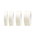 4 Rolls Beige White Masking Tape, Multi-Size General Purpose Painters Tape for Home, Office, School Stationery, DIY Arts, Crafts, Labeling - (0.5 Inch, 0.7 Inch, 1 Inch and 2 Inch X 22 Yard)