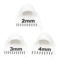 Edge Stitch Lock and Sewing Gauge-Sewing Gauge-Edge Sewing Lockranding Tool-Needle Gauge Quilting Ruler for Straight & Curved Seams for Beginners,Professional Sewers - 2/3/4 Mm, 3 Pcs,Plastic (White)