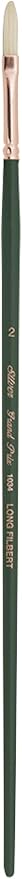 Silver Brush Limited 1032-2 Grand Prix Long Filbert Paintbrush for Oil Painting, Size 2, Long Handle