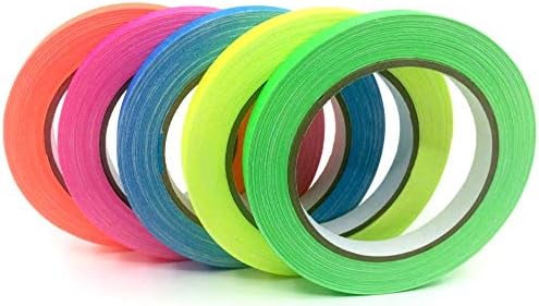 Gaffer Power Spike Tape | Proudly Made in The USA Gaffers Tape | 5 Bright Neon Tape Colors | Theater, Stage & Floor Marking | Increase Safety & Visibility