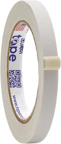 WOD GTC12 Gaffer Tape, White Low Gloss Finish Film, 1/2 inch x 60 ft. Residue Free, Non Reflective Cloth Fabric, Secure Cords, Water Resistant, Photography, Filming Backdrop, Production