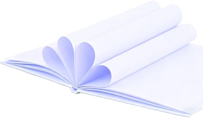 2PCS 6x8 Inch White Blank Books for Kids to Write Stories, Hardcover Sketchbooks for Students Empty Blank Comic Book DIY Make Your Own Book Blank inside 48 Pages