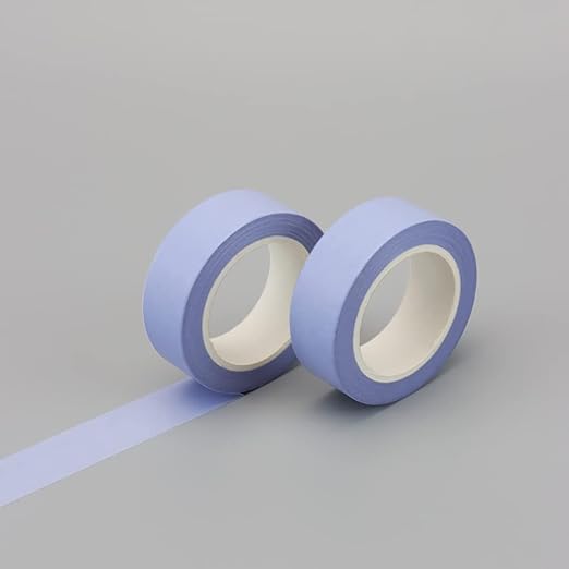 NatSumeBasics Pastel Washi Tape Solid Light Purple Washi Tapes 2 Pcs 32 Ft. Decorative Masking Tape Self-Adhesive Craft Tapes for Packaging Decor Scrapbooks DIY Gift (Light Purple)
